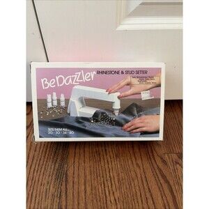 Vintage Be-Dazzler Rhinestone & Stud Setting Machine Kit with Box Complete
